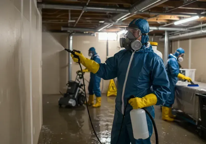 Basement Sanitization and Antimicrobial Treatment process in Maytown, PA